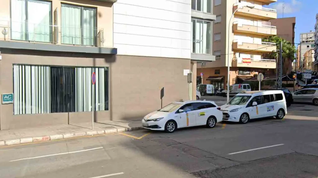 Plaza del Pont taxi rank in Palma de Mallorca